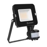 Ledvance LED Breedstraler Compact Zwart 20W 2000lm 100D - 840 Koel Wit | IP65 - Symmetrisch - Bewegings- en lichtsensor