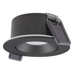 Ledvance LED Spot Air Adjust Aluminium Zwart 4W 320lm 36D - 930 Warm Wit | Zaagmaat 68mm - IP23 - Beste Kleurweergave - Dimbaar
