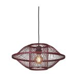 Good&Mojo Hanglamp Maui Bamboe Burgundy S | Geschikt voor 1x E27 