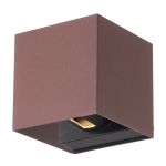 D'Lite Wandlamp Nova Aluminium Rust Up & Down 4.9W 480lm - 830 Warm Wit | IP54 - Verstelbare Gradenbundel