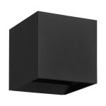 Eglo Wandlamp Calpi 3 Aluminium Zwart 2.8W 420lm - 830 Warm Wit | IP54