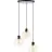 Brilliant Casto Hanglamp Glas Hanglamp Metaal Zwart Beige | 510mm - Geschikt voor 3x E27