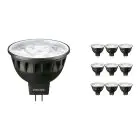 Voordeelpak 10x Philips Master LED Spot GU5.3 MR16 6.7W 440lm 36D - 930 Warm Wit | Beste Kleurweergave - Dimbaar - Vervangt 35W